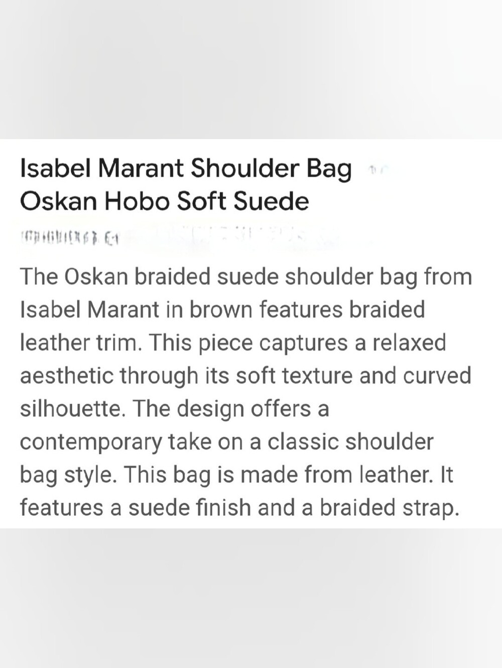 Isabel Marant Oskan Hobo Soft Color Cognac - Picture 4 of 16